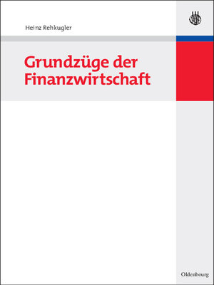 cover image of Grundzüge der Finanzwirtschaft